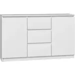 Komoda 2d3s biela mat