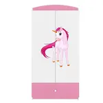 Skříň Babydreams růžová - Jednorožec