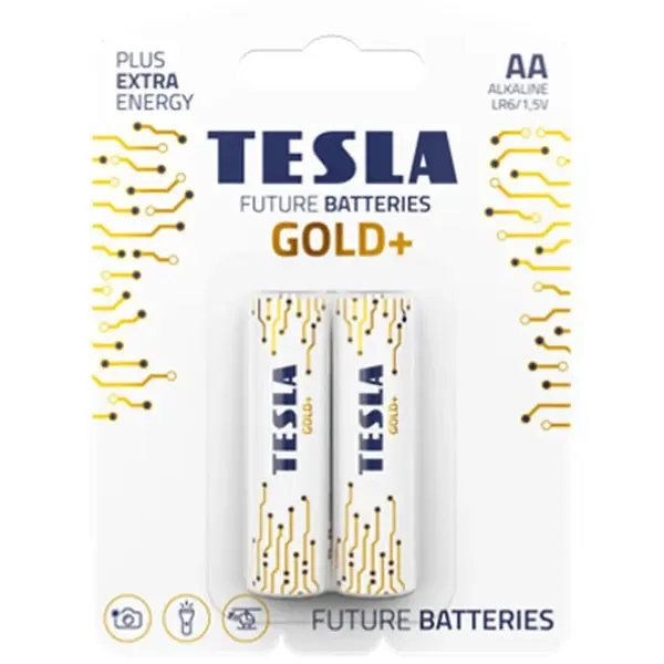 Baterie Tesla AA LR06 Gold+ 2 ks