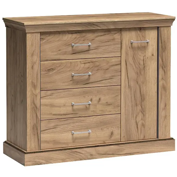 Komoda Antica 114cm Dub Kraft Zlatý