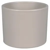 Obal na kvetináč ZEUS PALETE keramický tmavobéžový matný 17 cm