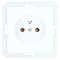 Jednoduchá zásuvka Z/U MEDIUM biela 17664
