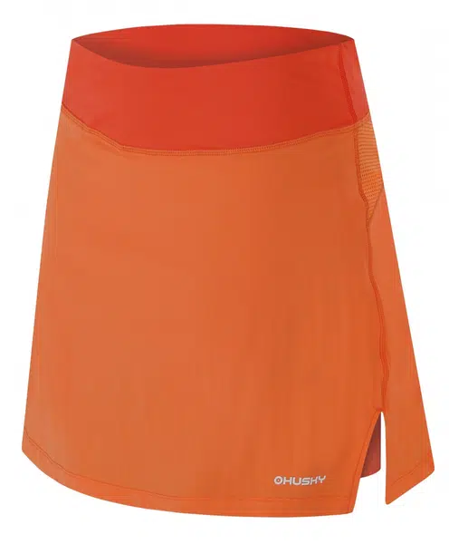 Husky Flamy L XXL, orange Dámská funkční sukně se šortkami