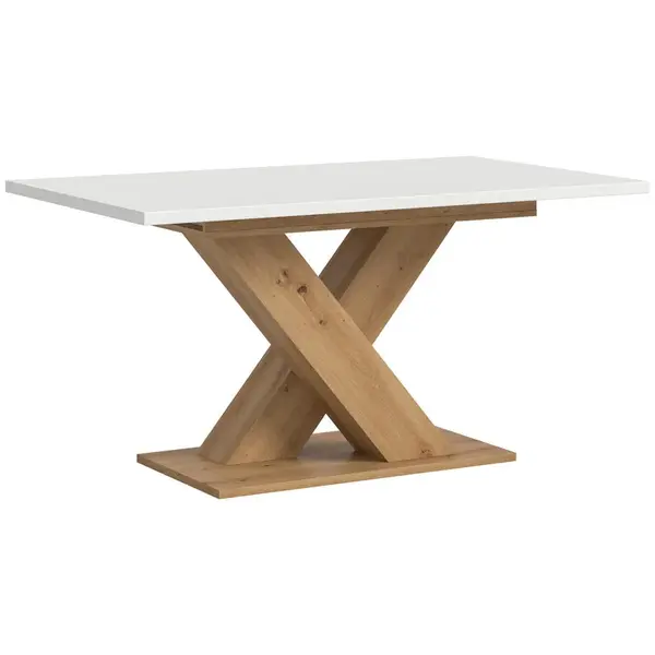 MID.YOU VÝSUVNÝ STŮL, bílá, 150-190/90/76 cm