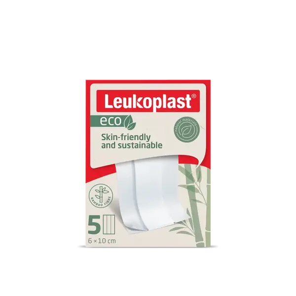 Leukoplast Eco Náplasti 6 cm x 10 cm 5 ks