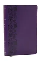 NKJV Giant Print End-of-Verse Reference Bible, Purple Leathersoft, Red Letter, Comfort Print - Thomas Nelson