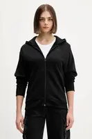 Mikina adidas All SZN dámská, černá barva, s kapucí, hladká, IX3809