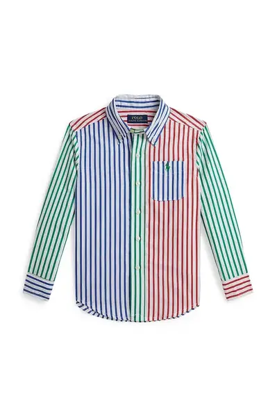 Dětská bavlněná košile Polo Ralph Lauren