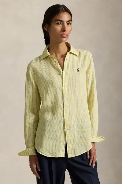 Lněná košile Polo Ralph Lauren