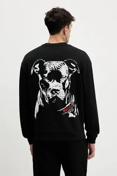 Bavlněná mikina HUGO Dubraxo