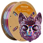 ERYONE Silk Twist Rainbow PLA Filament 1kg - Psychedelic (Red&Yellow&Blue)