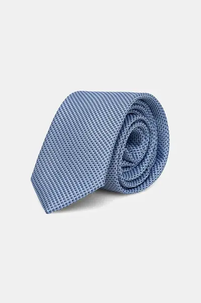 Kravata s hedvábím Calvin Klein černá barva, CK2111E001