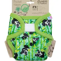 Petit Lulu Kapsová AIO plena suchý zip 1 ks medvídci panda