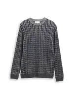 TOM TAILOR Sveter  sivá / antracitová