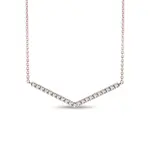 Náhrdelník z ružového zlata s diamantovým príveskom KLENOTA