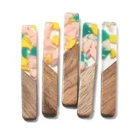 Resin and Walnut Pendants