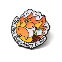 Fine Thmem Enamel Pin