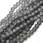 Baking Paint Transparent Glass Bead Strands