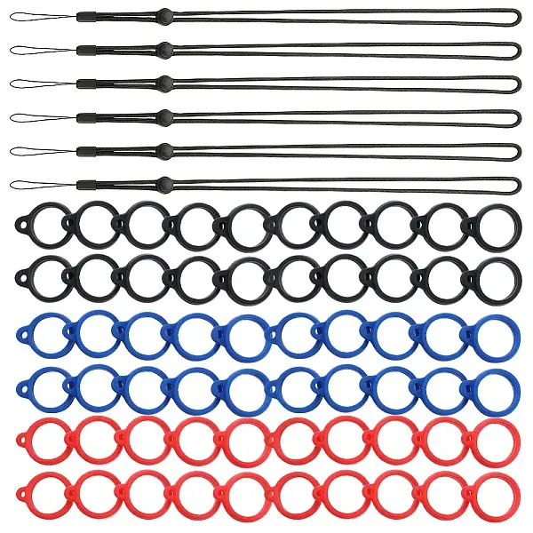 6Pcs Adjustable Polyester Neck Lanyard