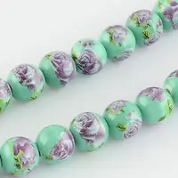 Printed Handmade Porcelain Beads