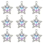 10Pcs Glass Pendants