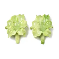 Synthetic Coral Dyed Carved Beads