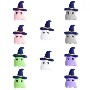 10Pcs 5 Colors Silicone Focal Beads