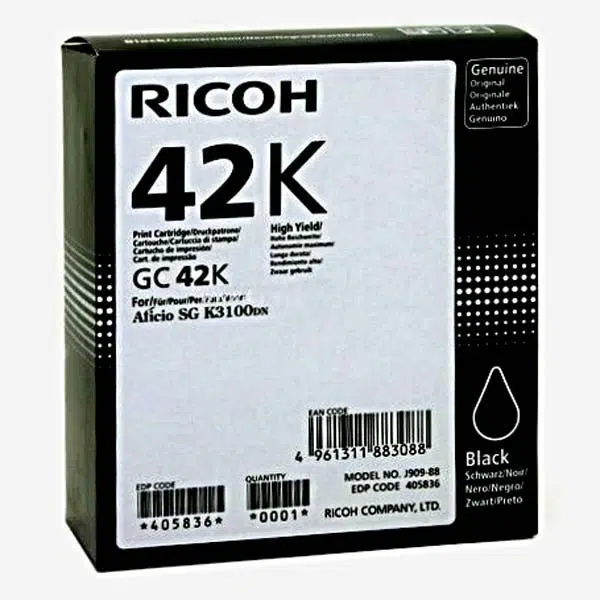 Ricoh GC 42K 405836 černá (black) originální gelová náplň