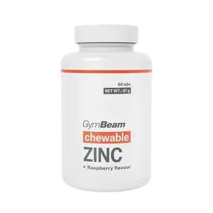 GYMBEAM Chewable Zinek, tablety na cucání malina 60 tablet