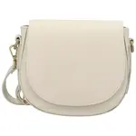 Dámska kožená crossbody kabelka krémová - Delami Vera Pelle Olli