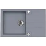 Alveus Granitový drez Rock 130, oceľová, 78 x 48 cm