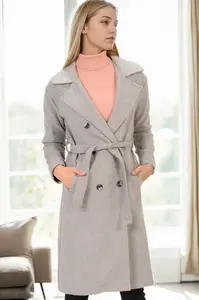 Z9765 DEWBERRY WOMEN'S COAT-GREY