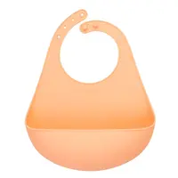 Lurch dětský silikonový bryndák apricot (00280011)