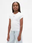 GAP Children's Ribbed T-Shirt with Logo - Girls