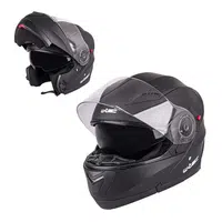 Výklopná moto přilba W-TEC Pezzon černá matná XXL (63-64)