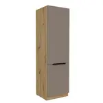 Vysoká potravinová skříňka Aria 60 DK-210 2F Barva korpusu: Dub artisan, Barva dvířek: TA - Sandgrau AFM