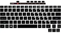 Zebra KYB-ET6X-2IN1-FR1-01 2-in-1 Keyboard, FR