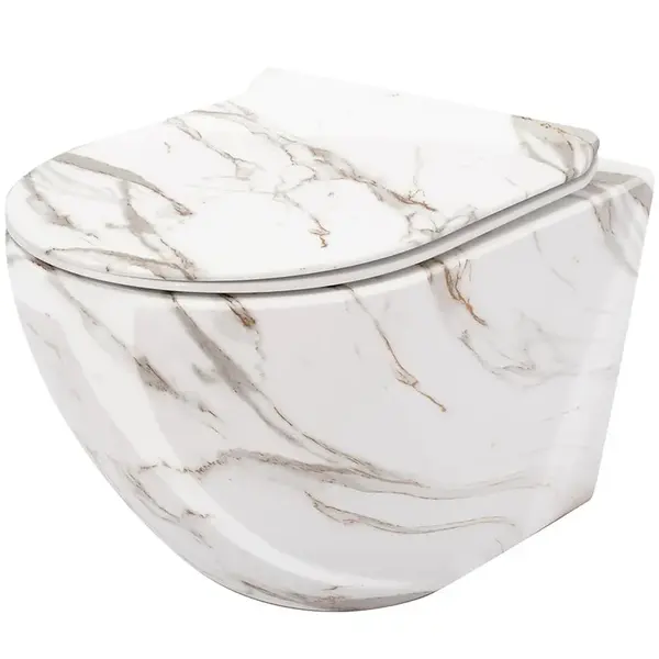 WC závěsné Carlos duroplast/Slim/Zm Lava Shiny