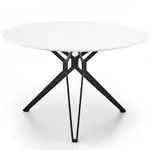 Stùl Pixel 120 Mdf/Ocel – Bílý/Černá