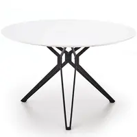 Stùl Pixel 120 Mdf/Ocel – Bílý/Černá