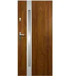 Vchodové dveře Temida SL P55 90L zlatý dub 2070x1000x55 mm