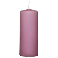Válcová svíčka růžová, 15 cm