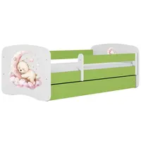 Dětská postel Babydreams+SZ+M zelená 80x160 sen