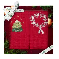 Kuchyňský ručník sada 2 ks 50x70 cm červený