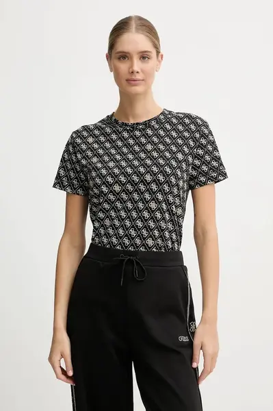 Bavlněné tričko Guess RHOMBUS