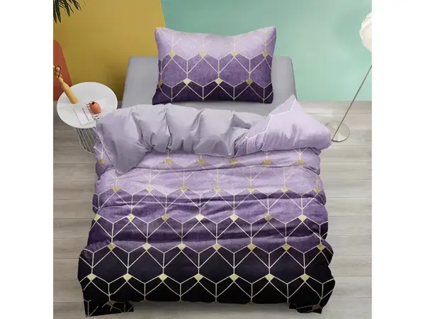 Bavlněné povlečení ATHENA fialové Rozměr povlečení: 70 x 90 cm | 140 x 200 cm