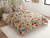 Bavlněné povlečení FLOREEN krémové Rozměr povlečení: 70 x 90 cm | 140 x 200 cm