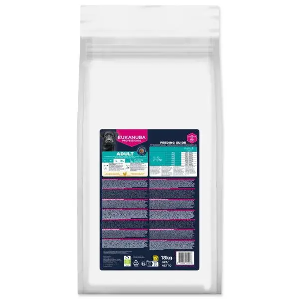 Krmivo EUKANUBA Adult Large rich in fresh chicken 18 kg