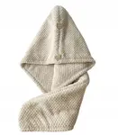 Turban na vlasy HAIRNEST z mikrovlákna, béžový