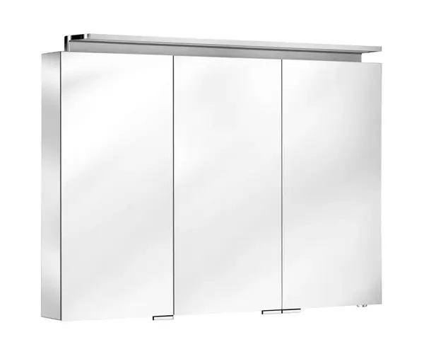 Keuco - Zrcadlová skříňka s LED osvětlením, 130x74,2x15 cm, hliník 13606171301